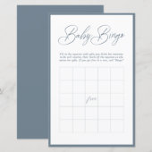 Moderne minimale kalligrafie | Baby Bingo (Voorkant / Achterkant)