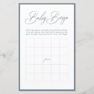 Moderne minimale kalligrafie Baby Bingo