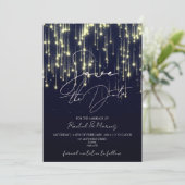 Moderne minimale kalligrafie-bruiloft bespaart de  kaart (Staand voorkant)