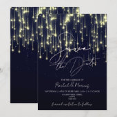 Moderne minimale kalligrafie-bruiloft bespaart de  kaart (Voorkant / Achterkant)