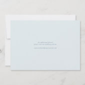 Moderne minimale kalligrafie bruiloft foto save the date (Achterkant)