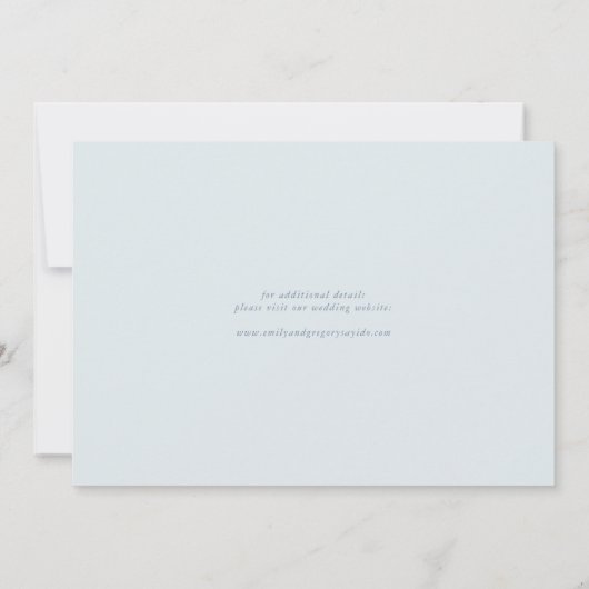 Moderne minimale kalligrafie bruiloft foto save the date (Achterkant)