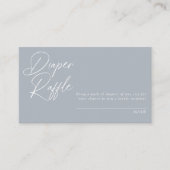 Moderne minimale kalligrafie | Diaper Raffle Enclo Informatiekaartje (Voorkant)