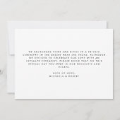 Moderne minimale kalligrafie die we hebben gezegd: aankondiging (Achterkant)