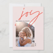 moderne minimale kalligrafie feestdagenkaart (Voorkant)