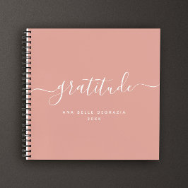 Moderne Minimale Kalligrafie Girly Dankbaarheid Da Notitieboek