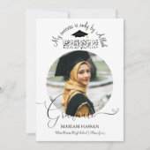 Moderne minimale kalligrafie-moslim Afstuderen Kaart (Voorkant)