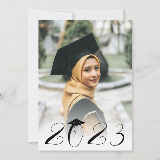 Moderne minimale kalligrafie-moslim Afstuderen Kaart (Achterkant)