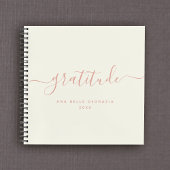 Moderne Minimale Kalligrafie Roze Dankbaarheid Dag Notitieboek
