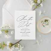 Moderne minimale kalligrafie save the date