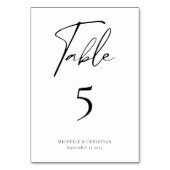 Moderne minimale kalligrafiescript bruiloft kaart (Voorkant)