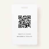 Moderne Minimale Kantoor van de Conferentie van de Badge (Achterkant)