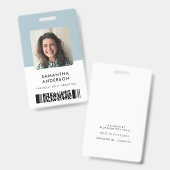 Moderne Minimale Kantoor van de Conferentie van de Badge (Voor- en achterkant)