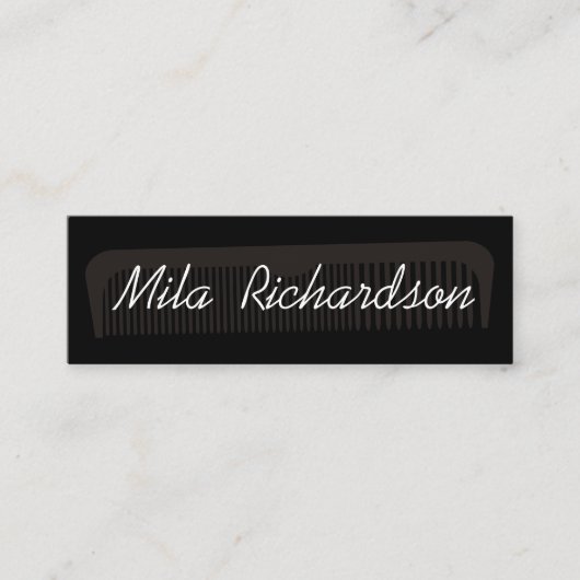 Moderne minimale kappers mini visitekaartje (Voorkant)