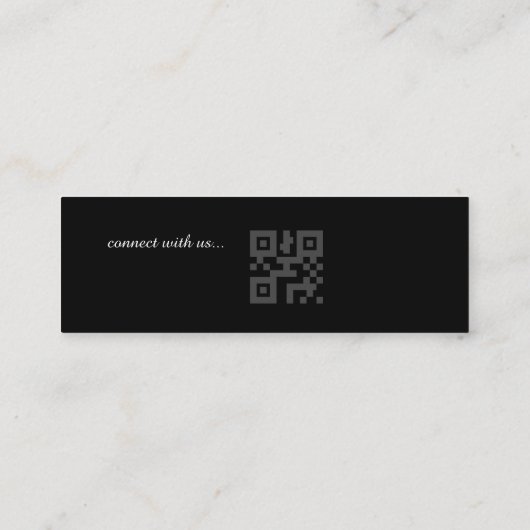 Moderne minimale kappers mini visitekaartje (Achterkant)