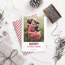 Moderne minimale kerst familie foto