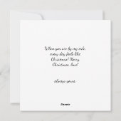 Moderne minimale kerstboomvakantie Ca Feestdagenkaart (Achterkant)