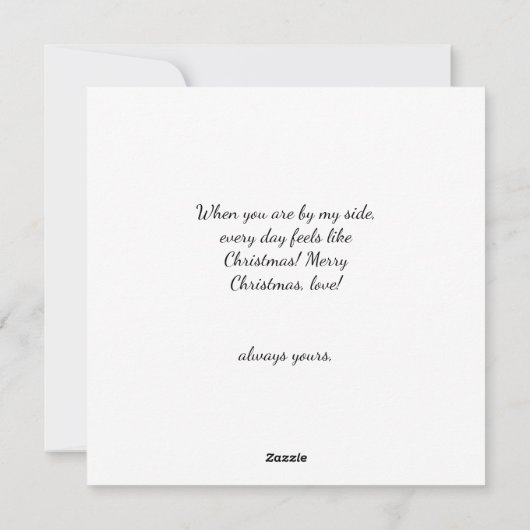 Moderne minimale kerstboomvakantie Ca Feestdagenkaart (Achterkant)