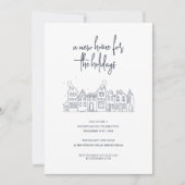 Moderne Minimale kerstfeest Kaart (Voorkant)