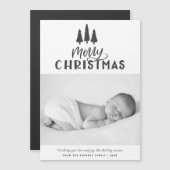 Moderne minimale kerstfeestdag 1 Foto-feestdag C (Voorkant / Achterkant)