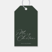 Moderne minimale kerstfeestdag | CadeauLabel (Voorkant)