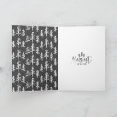 Moderne, minimale kerstfeestdag met één foto feestdagen kaart (Binnen)