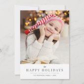 moderne minimale kerstfeestkaart feestdagenkaart (Voorkant)