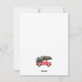 Moderne minimale kerstfoto Elegante Sjabloon (Achterkant)