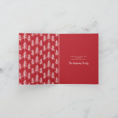 Moderne, minimale kerstfoto feestdagen kaart (Binnen)