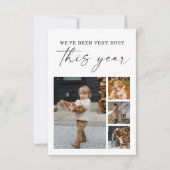 Moderne, minimale kerstfotokaart bedankkaart (Voorkant)