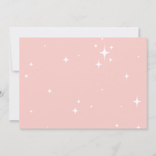 Moderne minimale kerstgeboorte aankondiging (Achterkant)