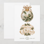 MODERNE MINIMALE KERSTKAART (Voorkant / Achterkant)
