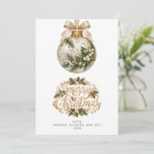 MODERNE MINIMALE KERSTKAART (Staand voorkant)