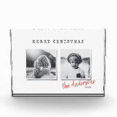 Moderne minimale Kerstmis twee foto's (Voorkant)