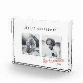 Moderne minimale Kerstmis twee foto's (Rechts)