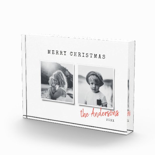 Moderne minimale Kerstmis twee foto's (Rechts)