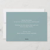Moderne, minimale kerstmulti-foto feestdagenkaart (Achterkant)