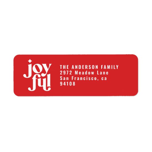 moderne , minimale kerstvakantie etiket (Voorkant)