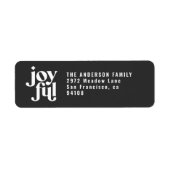 moderne , minimale kerstvakantie etiket (Voorkant)