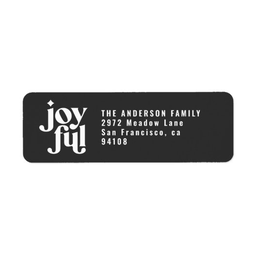 moderne , minimale kerstvakantie etiket (Voorkant)