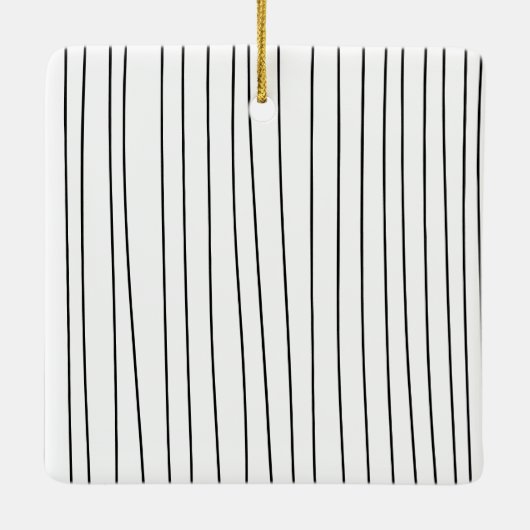 Moderne, minimale kerstvakantie keramisch ornament (Achterkant)