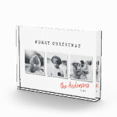 Moderne, minimale kerstvakantie met meerdere foto' fotoblokken (Rechts)