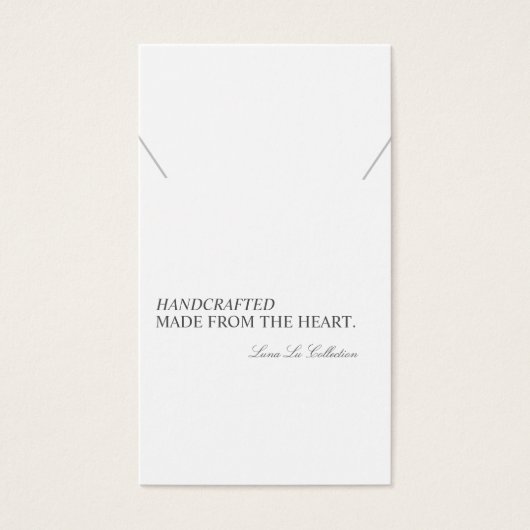 Moderne minimale Ketting Display Kaart (Voorkant)