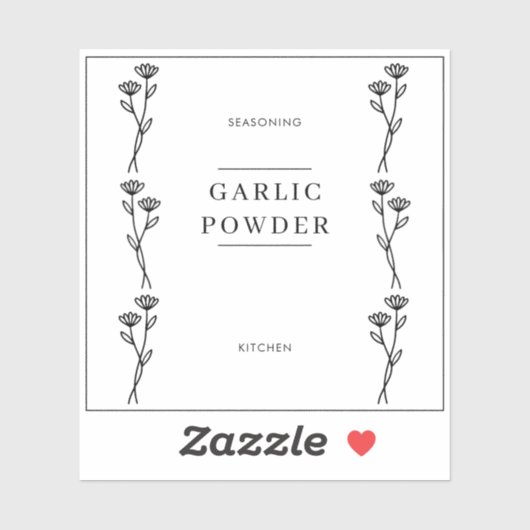 Moderne minimale keukenkrabbers sticker (Vel)