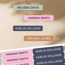 Moderne minimale Kinder waterdichte keurmerken Labels