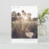 Moderne minimale kleeflaag — houtskool — verticaal feestdagenkaart (Staand voorkant)