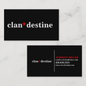 Moderne minimale kleuren visitekaartje (Voorkant / Achterkant)