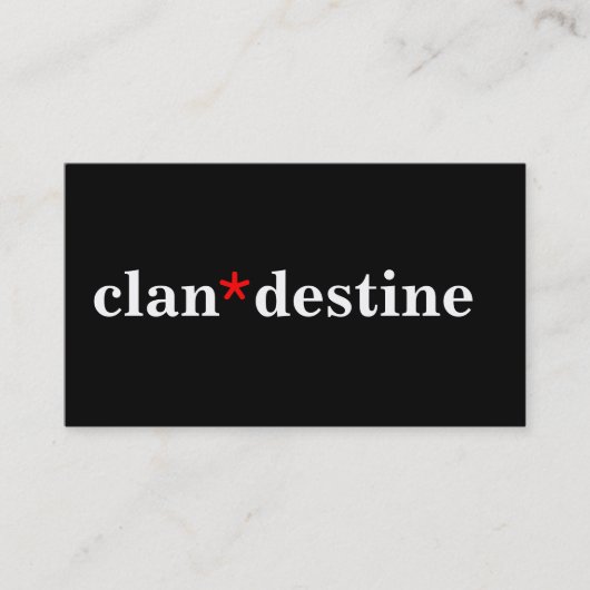 Moderne minimale kleuren visitekaartje (Voorkant)