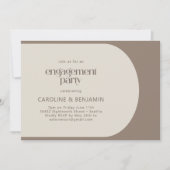 Moderne, minimale kleurenblokpartij met bruin enga kaart (Voorkant)