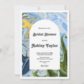 Moderne minimale kleurrijke Abstracte Vrijgezellen Kaart (Voorkant)